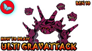 How To Draw Ultimate Gravattack From Ben 10  Drawing Animals [upl. by Calan]