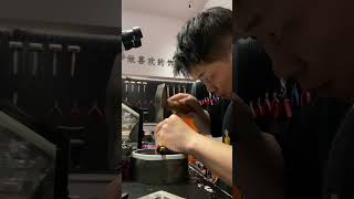 Heres how to make a great 24k gold bracelet 🔥🔨 shorts gold viral video goldstyle short 24k [upl. by Vevine]