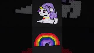 Unicorn and Rainbow Perler Beads shorts [upl. by Notsehc55]