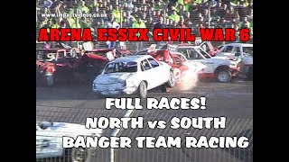 Arena Essex Civil War 6 North vs South Banger Team Racing Impact Video Full Races [upl. by Hanley]