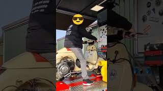 Vespa PX Quattrini M244 M252 Dyno Run Prüfstandslauf [upl. by Nitreb586]