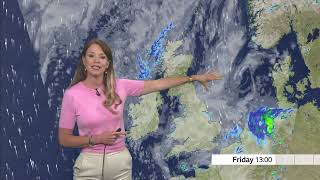 Elizabeth Rizzini  BBC Weather 12Jul2024 [upl. by Merras423]