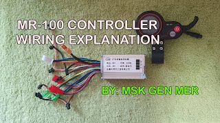 MR100 CONTROLLER WIRING DIAGRAM  MOBER S10 ELECTRIC SCOOTER TAGALOG EKSPH MR100 [upl. by Esiocnarf]