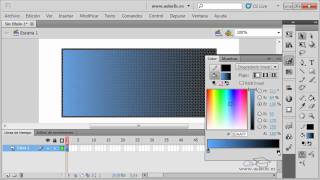 Curso de Flash CS5 32 Crear un degradado [upl. by Clite]