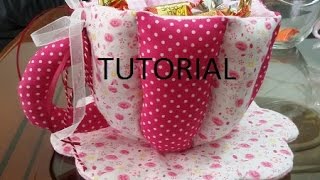 TAZZA IN STOFFA TUTORIAL [upl. by Heather149]