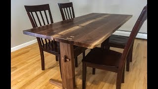 Project 2  Making a Live Edge Walnut Dining Table [upl. by Werra]