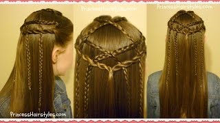 Braided Lattice Pull Through Hairstyle [upl. by Thynne]