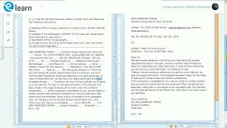 GCC TBC English 40 wpm Business Letter Letter Perfect Formatting Parvati Computer Typing Institute [upl. by Enyaj]