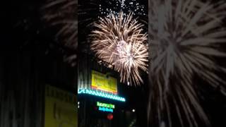 Fireworks show East Bank of the flats July 4 2017 Cleveland Ohio [upl. by Nyladnewg980]