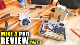 DJI Mini 4 Pro Review  Part 1 InDepth  Unboxing Setup Updating amp Comparison [upl. by Leanne111]