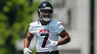 Bijan Robinson highlights from rookie minicamp  Atlanta Falcons [upl. by Eilahtan61]