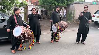 Song Menu Yadan Terian Aondiyan Ustad jaan ali khan Dhol player Amir jan in UK Ustad jaan Dhol Group [upl. by Iaw780]