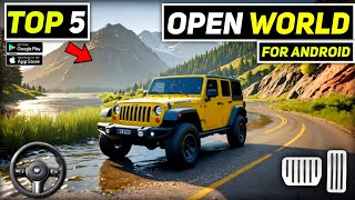 Top 5 New OPEN WORLD Car Games Like Forza Horizon For Android  HIGH GRAPHICS [upl. by Anelet]