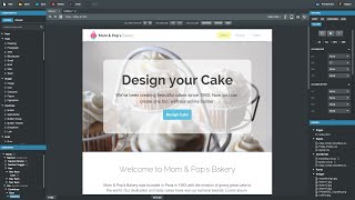 Creating a Website with Bootstrap Studio Tutorial [upl. by Ymac]