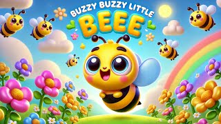 Buzzy Buzzy Little Bee  Fun Kids Song  SingAlong Nursery Rhyme about Bees [upl. by Sej]