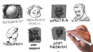 What are the best Procreate default brushes [upl. by Acyssej]