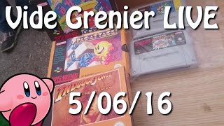 Vide Grenier LIVE  De la SNES en boite pas cher [upl. by Oal630]