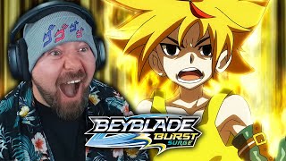 FREE IS BACK amp HE ISNT PLAYING FIRST TIME WATCHING  Beyblade Burst Surge Episode 45 REACTION [upl. by Olrak]