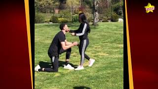 Bulls star Zach LaVine delivers slamdunk marriage proposal to longtime girlfriend Hunter Mar [upl. by Shana]