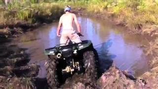 Four Wheeler in Deep Mud Hole [upl. by Anoerb]