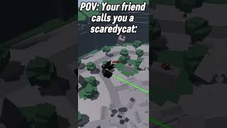 POV Your Friend Calls You a Scaredy Cat roblox thestrongestbattlegrounds [upl. by Sorilda297]