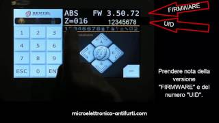 Leggere la versione Firmware e numero UID con Tastiera MTouch [upl. by Nettle293]