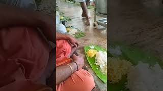 💥 Mantralayam Raghavendra swamy temple meals🥰 Blessed food iskcon mantralaya raghavendra temple [upl. by Fanechka]