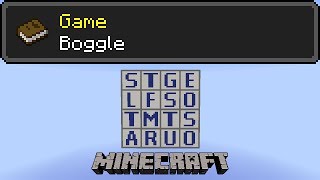 Boggle in Minecraft [upl. by Renee]