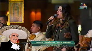 Camila Fernández AMOR ETERNO Canta a la Virgen de Guadalupe Homenaje a su Abuelo Vicente Fernandez [upl. by Chiaki741]