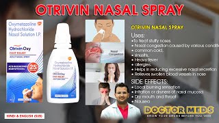 Otrivin Nasal Spray lStuffy NoseNasal CongestionSinusitisAllergiesDoctor MedsUses HindiampEng Sub [upl. by Ibrahim]