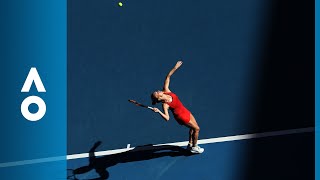 Simona Halep v Destanee Aiava match highlights 1R  Australian Open 2018 [upl. by Uahc]