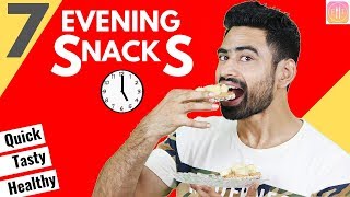 7 Quick amp Healthy Evening Snacks For the Week Vegetarian [upl. by Hall]