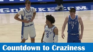 Team Blue vs Team White 2024 Duke Basketball Countdown to Craziness [upl. by Ahsan]