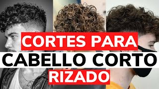 CORTES PARA CABELLO CORTO RIZADO DE HOMBRE [upl. by Zap]