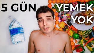 5 GÜN BOYUNCA YEMEK YOK  su orucu muratabigf [upl. by Elwin]