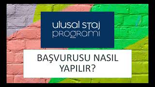 Ulusal Staj Programı Kariyer Kapısı 2022 Başvurusu Nasıl Yapılır [upl. by Hyacinth]