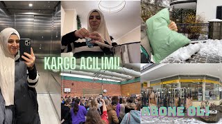 Kargo acilimi Weihnachts basarkis corbasi viral vlog kargo temizlik [upl. by Freya]