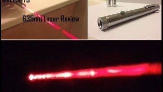 Wallbuys 635nm 5mW Laser Pointer Review [upl. by Manoop]