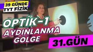 Aydınlanma ve Gölge  Optik  39 Günde TYT Fizik Kampı  10 Sınıf  31 gün [upl. by Nager882]