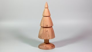 Woodturning  Christmas Tree [upl. by Aenotna]