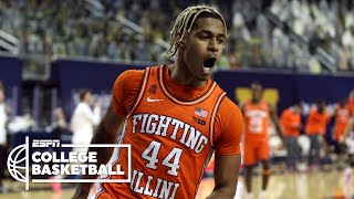 No 4 Illinois dominates No 2 Michigan HIGHLIGHTS  ESPN College Basketball [upl. by Nylle564]