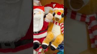 Gemmy Animated Christmas Rudolph and Santa Duet [upl. by Ainessey]