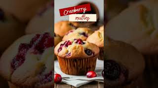 Delicious Cranberry Muffins shorts cranberry muffins [upl. by Leonard]