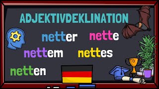 📚 Adjektivdeklination  Grammatik üben  Deutsch Lernen  Learn German [upl. by Azmah]