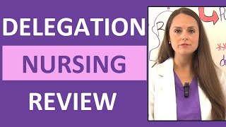 Delegation Nursing NCLEX Questions Review RNLPNUAP Duties Scope of Practice [upl. by Kele]