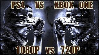 PS4 1080p vs XBOX ONE 720P  NextGen Power Struggle [upl. by Nehr]