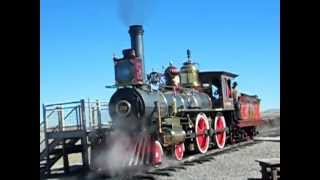 The Golden Spike National Monument Promontory Point Utah Steam Engines 119 and Jupiter Meet [upl. by Wamsley]