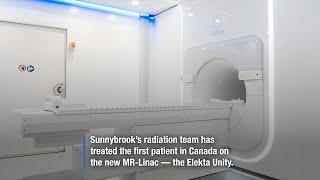 First patient in Canada treated on this hybrid radiation amp MRI machine [upl. by Fenelia]