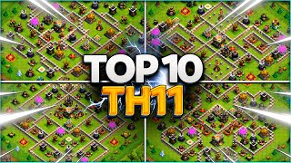 New Best Th11 base link WarFarming Base Top10 With Link in Clash of Clans  th11 war base 2024 [upl. by Elsy642]