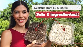 Sustrato para suculentas con solo 2 ingredientes [upl. by Elamor]